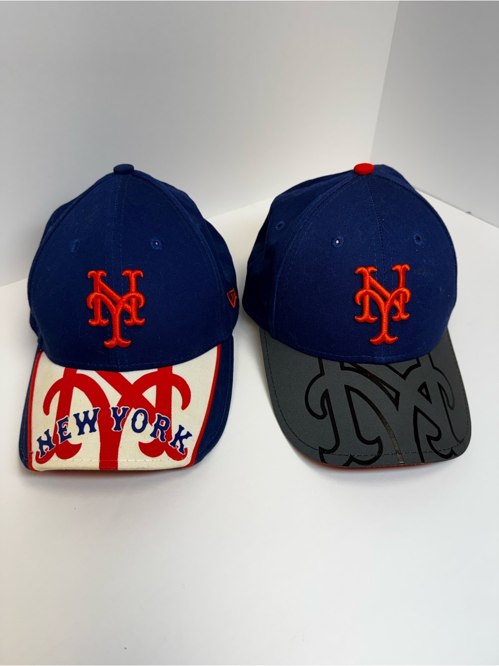 NY Mets set of 2 youth snap back hats